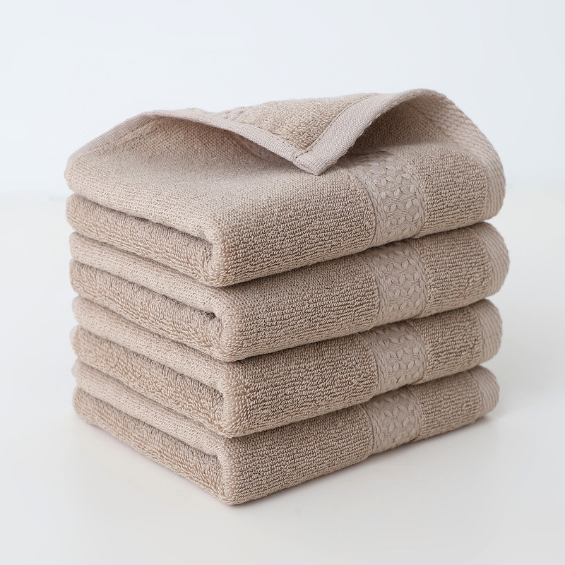 Pure Cotton Square Towels, Soft and Highly Absorbent, Ideal for Face, Household, and Bathing Use