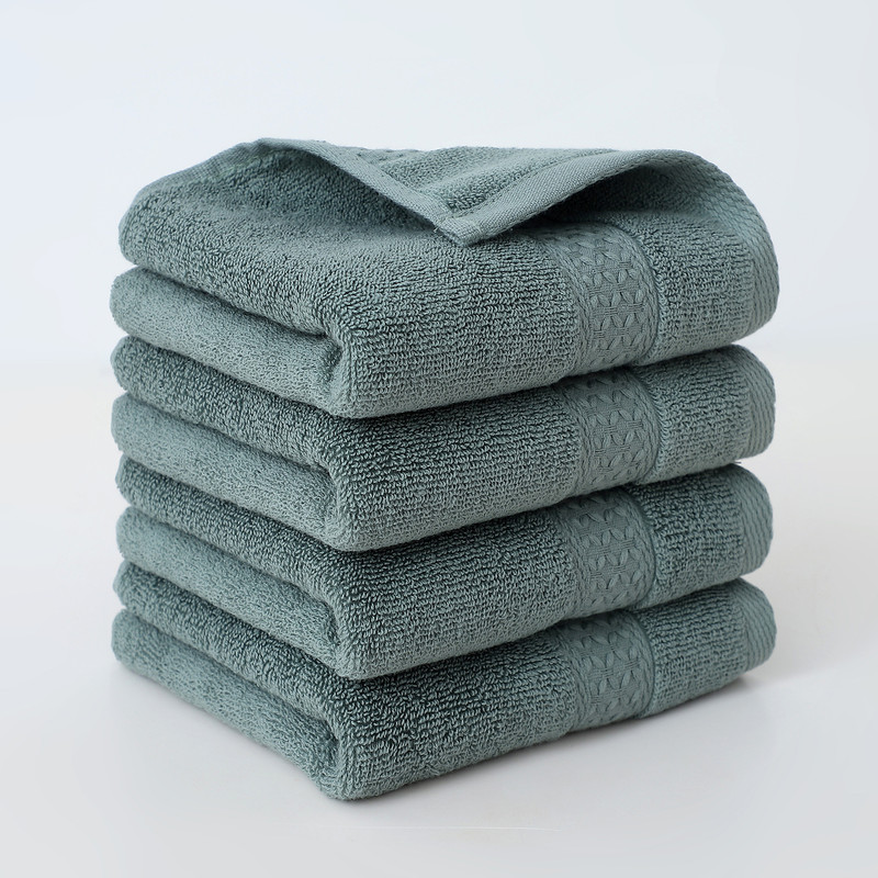 Pure Cotton Square Towels, Soft and Highly Absorbent, Ideal for Face, Household, and Bathing Use