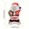 Tall Christmas Party Decor Extra Large Santa Claus Foil Balloon Decoration Santa In Red Suit And Gr 5