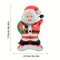 Tall Christmas Party Decor Extra Large Santa Claus Foil Balloon Decoration Santa In Red Suit And Gr 5