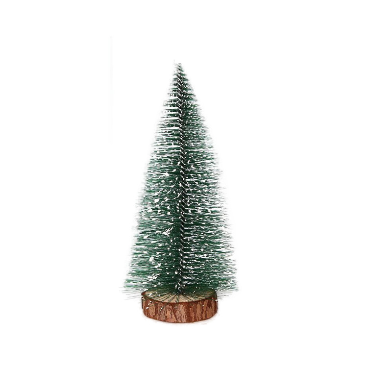 Snow Covered Mini Christmas Tree Decor DIY Pine Ornaments Festive Miniature Evergreen Trees For Hom 1