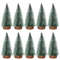 Snow Covered Mini Christmas Tree Decor DIY Pine Ornaments Festive Miniature Evergreen Trees For Hom 4
