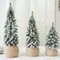 Mini Small Desktop Christmas Tree Ornament PE Flocked Small Tree Desktop Decoration Christmas Tree 5