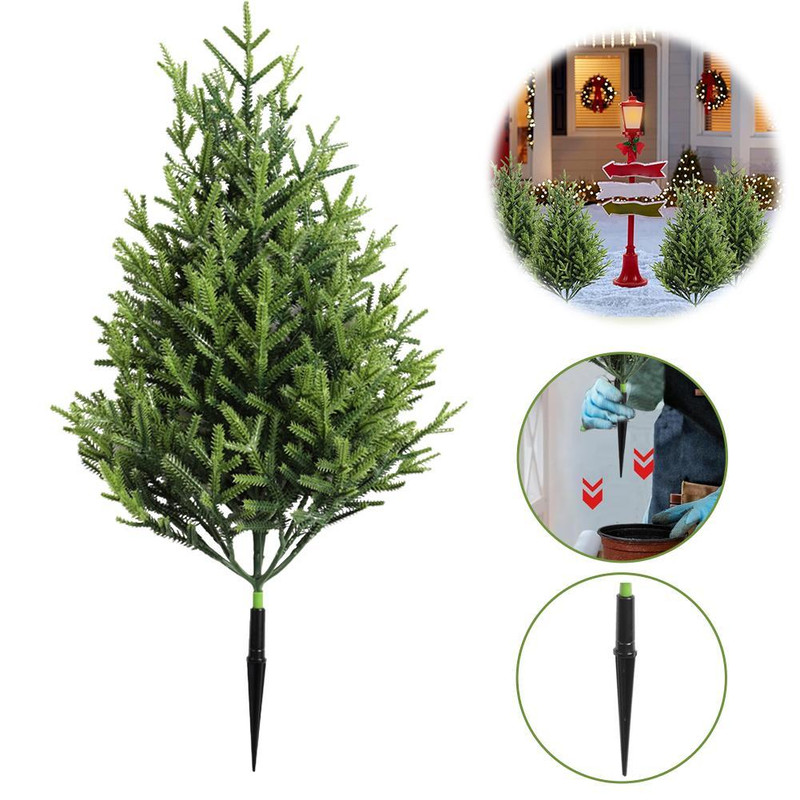 Artificial Green Plants, Pine Cypress Trees, Indoor Outdoor Home Decor, Christmas Decoration Simulated, Xmas Ornaments