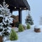 Artificial Green Plants, Pine Cypress Trees, Indoor Outdoor Home Decor, Christmas Decoration Simulated, Xmas Ornaments