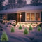 Artificial Green Plants, Pine Cypress Trees, Indoor Outdoor Home Decor, Christmas Decoration Simulated, Xmas Ornaments