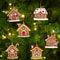 Gingerbread House Pendants Christmas Tree Hanging Ornament Noel Navidad Home Decoration New Year Gi 3