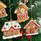 Gingerbread House Pendants Christmas Tree Hanging Ornament Noel Navidad Home Decoration New Year Gi 4