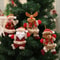 Christmas Tree Ornaments Plush Hanging Ornaments Santa Snowman Decorations Elk Bear For Kids Room W 0