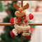 Christmas Tree Ornaments Plush Hanging Ornaments Santa Snowman Decorations Elk Bear For Kids Room W 4