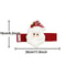 Christmas Curtain Clips Santa Snowman Retro Plaid Hooks Hanging Decorations Windows Doors Festival 4
