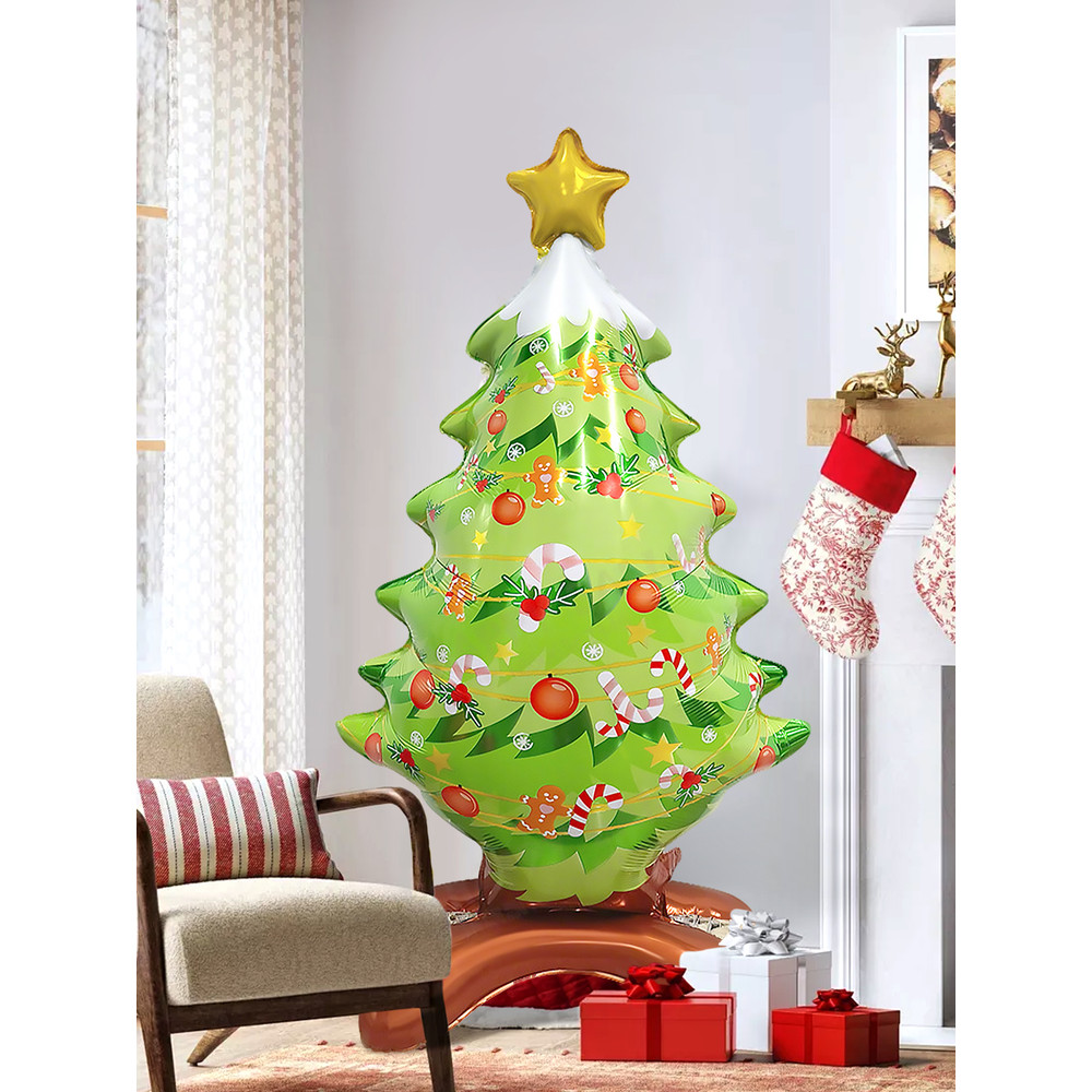 Standing Christmas Tree Aluminum Balloon Event Decoration Garden Decoration Suitable For Christmas 2