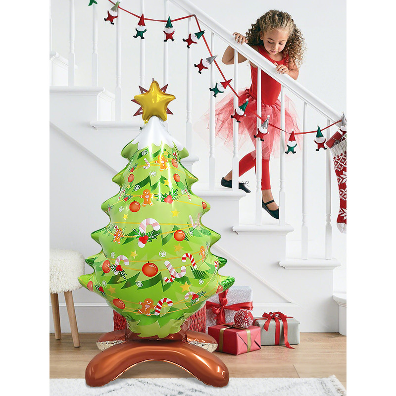 Standing Christmas Tree Aluminum Balloon Event Decoration Garden Decoration Suitable For Christmas 3