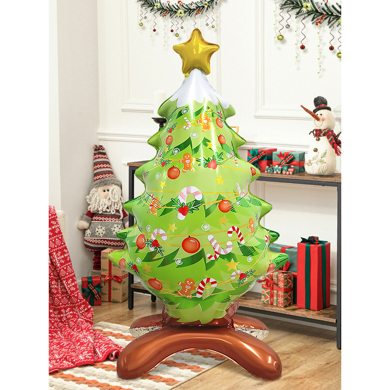 Standing Christmas Tree Aluminum Balloon Event Decoration Garden Decoration Suitable For Christmas 4