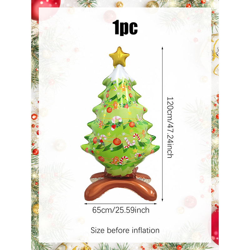 Standing Christmas Tree Aluminum Balloon Event Decoration Garden Decoration Suitable For Christmas 5