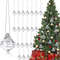 Christmas Wedding Acrylic Transparent Diamond Christmas Tree Pendant Home Decoration New Year Party 0
