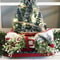 Metal Car With Mini Green Tree Christmas Retro Red Truck Ornaments Box Xmas Table Decoration 5