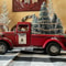 Metal Car With Mini Green Tree Christmas Retro Red Truck Ornaments Box Xmas Table Decoration 8
