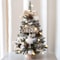 Mini Christmas Tree With Lights Mini PVC Christmas Tree Christmas Decorations Flocking Beads Mini C 0