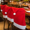 Christmas Chair Covers Festive Holiday Decorations For Home Durable Fabric Seat Protectors 0