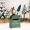 Santa Claus Exquisite Cartoon Iron Mail Box, Christmas Tree Decoration Pendant, House Pendant Decoration Christmas House