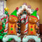Gingerbread Man Themed Base Wearing Green Hat Aluminum Film Balloons Christmas Party Decoration Bal 0