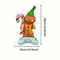 Gingerbread Man Themed Base Wearing Green Hat Aluminum Film Balloons Christmas Party Decoration Bal 4