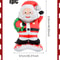 Christmas Decoration Standing Santa Claus Foil Balloon New Year Party Family Decor Santa Gift Theme 5