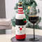 Christmas Wine Bottle Cover Set Santa Snowman Woven Wine Bottle Bags Party Dinner Table Decorations 7