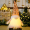 Christmas Gnome Plush Light Up, Tabletop Faceless Plush Dolls, Hat Xmas, Elf Ornaments for New Year Party Decor