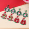 Santa Claus Cartoon Earrings For Women Acrylic Sweater Shaped Christmas Earrings Snowflakes Earring 1