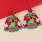 Santa Claus Cartoon Earrings For Women Acrylic Sweater Shaped Christmas Earrings Snowflakes Earring 5