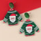 Santa Claus Cartoon Earrings For Women Acrylic Sweater Shaped Christmas Earrings Snowflakes Earring 7