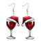 Acrylic Earrings New Fun Earrings Christmas Carnival Shaken Wine Glass Holiday Party Accessories 2