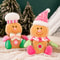 Pink Gingerbread Man Figurines New Christmas Decorations Festive Kids Gifts Decorative Party Orname 0