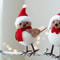 Foam Red Scarf Hats Bird Xmas Tree Christmas Simulation Bird Hanging Pendant Ornaments Merry Christ 4
