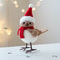 Foam Red Scarf Hats Bird Xmas Tree Christmas Simulation Bird Hanging Pendant Ornaments Merry Christ 5