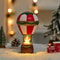 Santa Claus Snowman Hot Air Balloon Ornament, Christmas Decorations, Glowing LED Lights, Bedside Table Ornament