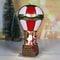 Santa Claus Snowman Hot Air Balloon Ornament, Christmas Decorations, Glowing LED Lights, Bedside Table Ornament