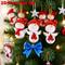 Cute Angel Snowman Decorations Red And White Christmas Snowmen Car Rearview Mirror Hanging Ornament 2