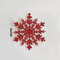 Gold Bling Snowflake, Red Christmas Tree Hanging Snowflakes, DIY Gifts Wrapping Xmas Tree Decoration