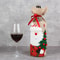 Runtowo Christmas Linen Bottle Covers, Merry Christmas Decor for Home, Xmas Navidad New Year