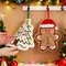 Coral Fleece Christmas Hand Towels Gingerbread Man Snowman Tree Design Cartoon Style Home Kitchen B 0