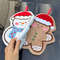 Coral Fleece Christmas Hand Towels Gingerbread Man Snowman Tree Design Cartoon Style Home Kitchen B 4