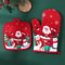 Merry Christmas Oven Gloves, Xmas Ornaments, Christmas Decoration, For Home Mitts, Navidad Natal New Year Gift