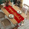 Christmas Decorations for Home, Red Santa Snowman Table Runner, Xmas Table Decor, Navidad Noel New Year Gifts