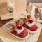 Home Cute Cartoon Cotton Slippers New Winter Lovely Womens Slippers Christmas Deer Non Slip House S 3