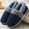 Indoor Plush Cotton Shoes Fluffy Winter Couple Bag Heel Slippers Men Casual Soft Soled Shoes Fur No 0