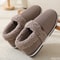 Indoor Plush Cotton Shoes Fluffy Winter Couple Bag Heel Slippers Men Casual Soft Soled Shoes Fur No 6