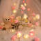 Romantic Red Pink White Rose Lights, Artificial Flowers Led Lamp, Rose Flower String Lights Battery Operated for Bedroom